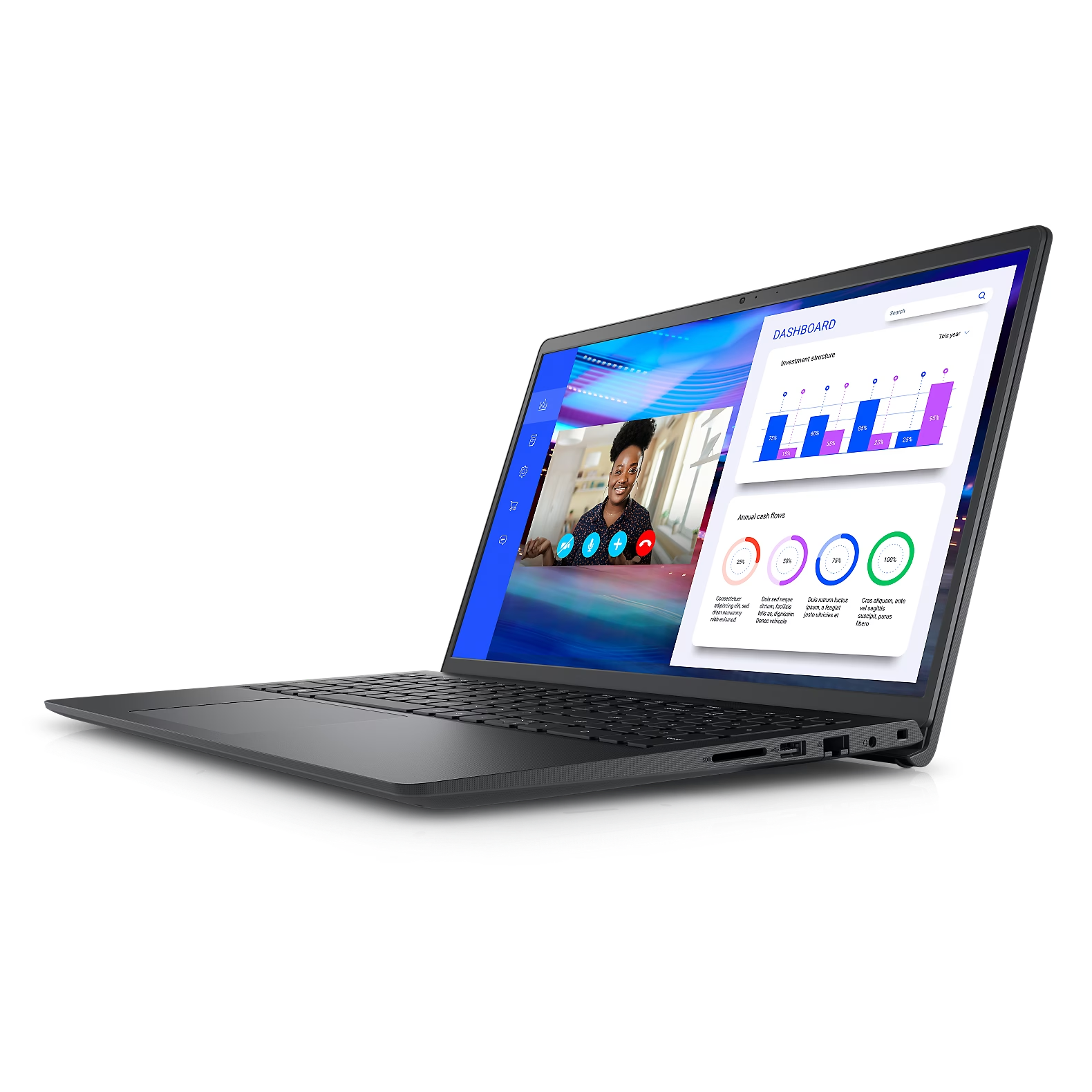Laptop DELL Vostro 3525, AMD Ryzen 7 5825U pana la 4.5GHz, 15.6